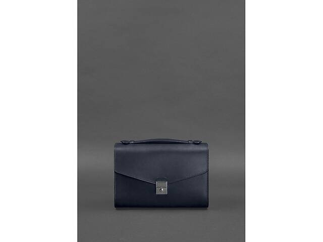 Женская кожаная сумка-кроссбоди BlankNote Lola Темно-Синяя (BN-BAG-35-navy-blue)