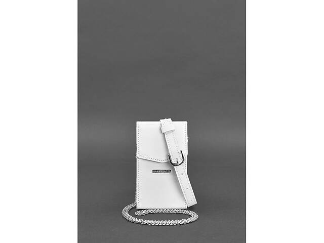 Женская кожаная сумка поясная/кроссбоди BlankNote Mini Белая (BN-BAG-38-1-light)