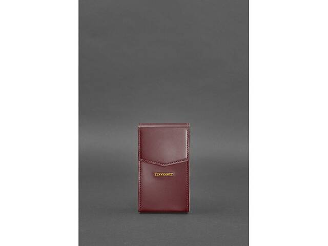 Женская кожаная сумка поясная/кроссбоди BlankNote Mini Бордовая (BN-BAG-38-1-vin)