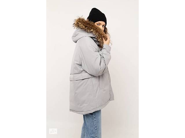 Женская куртка 48 серый Oumai ЦБ-00223825
