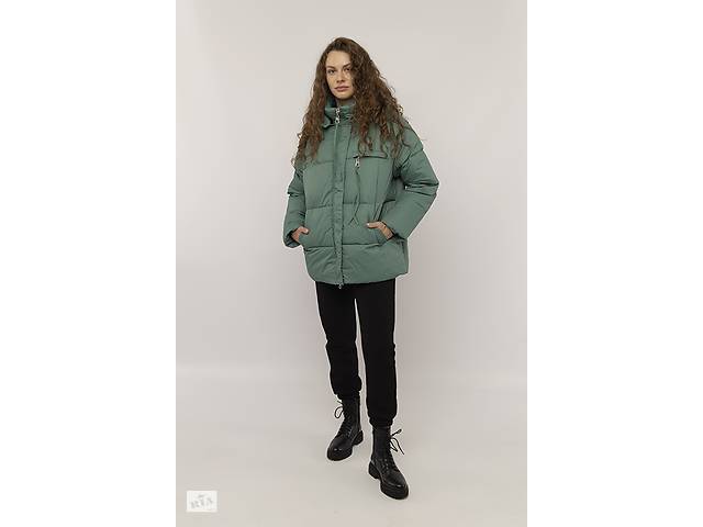 Женская куртка 48 зеленый XUEJIAYI ЦБ-00223827