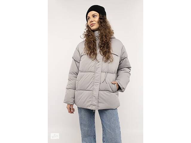 Женская куртка 54 серый XUEJIAYI ЦБ-00223828