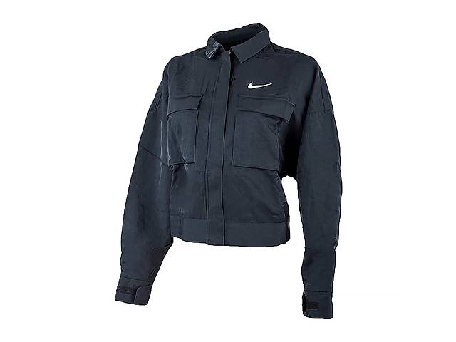 Женская Куртка Nike ESSNTL WVN JKT FIELD Черный S (DM6243-010 S)