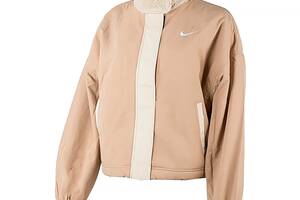 Женская Куртка Nike W NSW ESSNTL WVN SHRPA LND JKT Бежевый S (DQ6846-200 S)