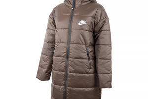 Женская Куртка Nike W NSW SYN TF RPL HD PARKA Коричневый L (DX1798-237 L)