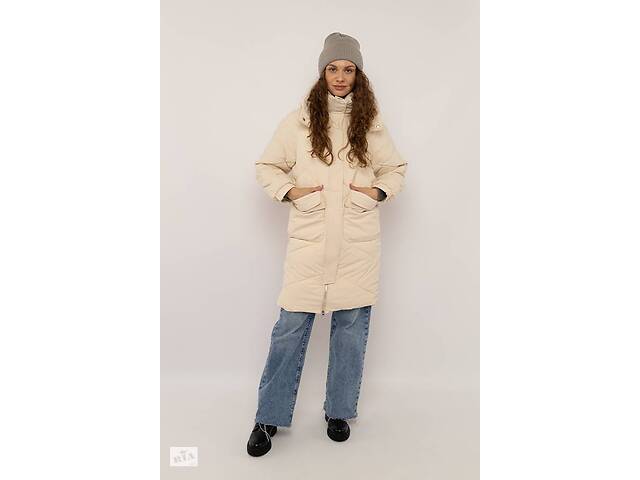 Женская куртка XXL молочный TAYISHE ЦБ-00223842