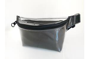 Женская поясная сумка Coolki из мягкого стекла со сменными вкладышами Black