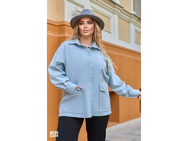 Женская пиджак-рубашка Sofia SF-257 Голубой 62-64