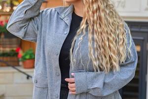 Женская пиджак-рубашка Sofia SF-257 Серый 58-60