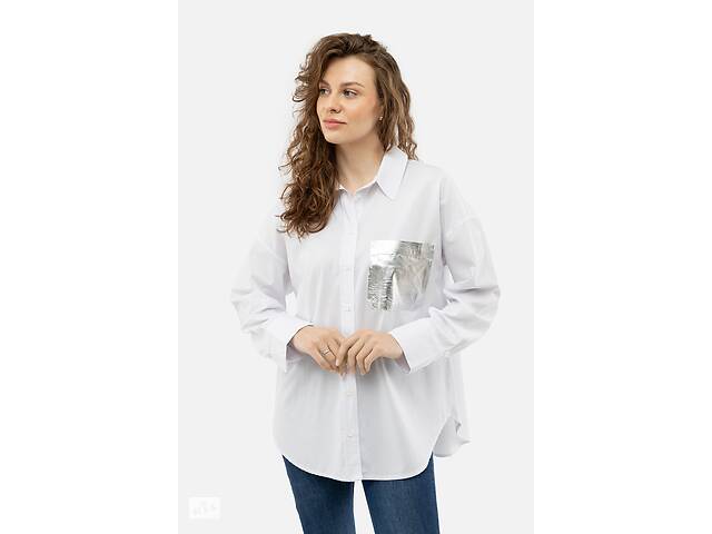 Женская рубашка M белый MISS POEM ЦБ-00233547