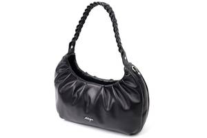 Женская сумка багет KARYA 20838 кожаная Черный