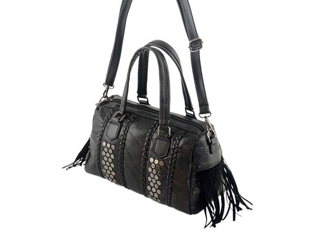 Женская сумка-бочонок TRAUM 7234-20, черный