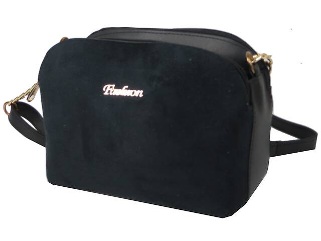 Женская сумка на плечо из эко кожи Ксения Fashion Черная