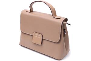 Женская сумка сэтчел из натуральной кожи Vintage 22292 Бежевая