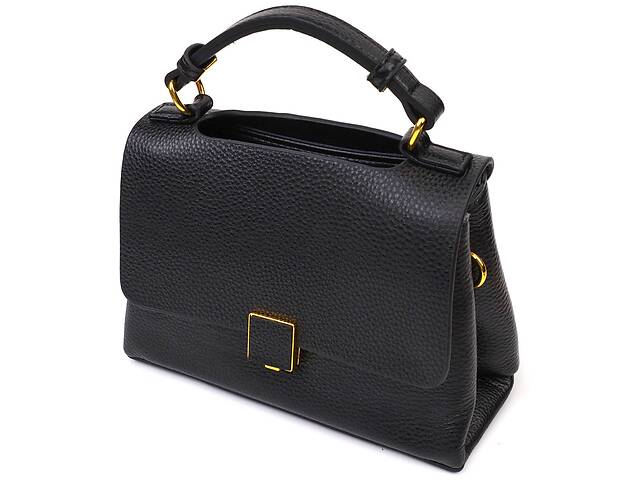Женская сумка из натуральной кожи 22074 Vintage Черная