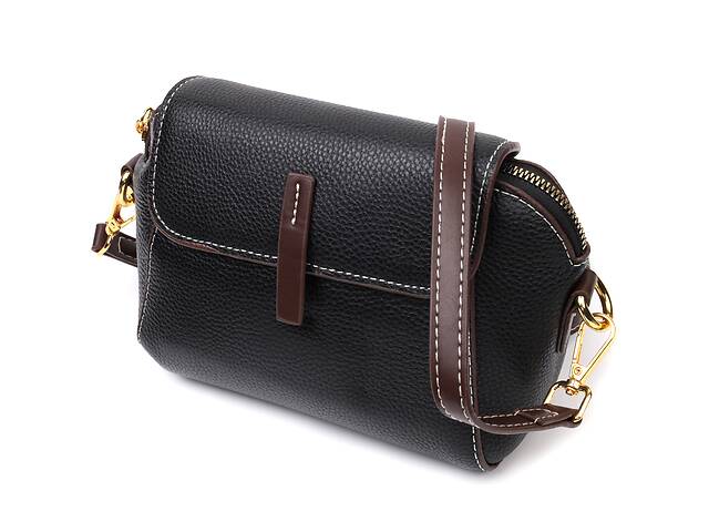 Женская сумка из натуральной кожи Vintage 22265 Черная