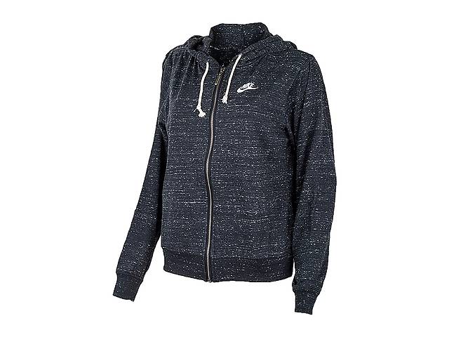 Женская Толстовка Nike W NSW GYM VNTG EASY FZ HOODIE Черный S (DM6386-010 S)