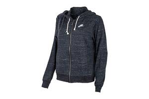 Женская Толстовка Nike W NSW GYM VNTG EASY FZ HOODIE Черный XS (DM6386-010 XS)