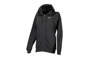 Женская Толстовка Nike W NSW JRSY OS FZ HOODIE Черный L (7dDM6415-010 L)