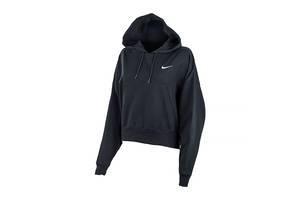 Женская Толстовка Nike W NSW JRSY OS PO HOODIE Черный M (7dDM6417-010 M)