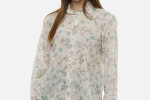 Женская удлиненная рубашка L молочный Topshow ЦБ-00215288