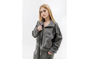 Женская Ветровка Nike W NSW TP RPSTP JKT Серый L (7dDV8487-050 L)