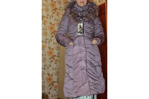 Женская зимняя длинная куртка зимова жіноча довга куртка-плащ