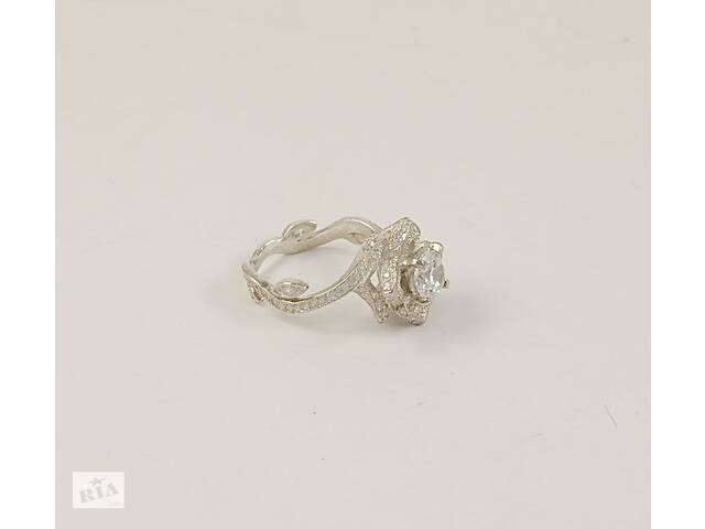 Женское кольцо цветочек Maxi Silver 7003 SE 15.5