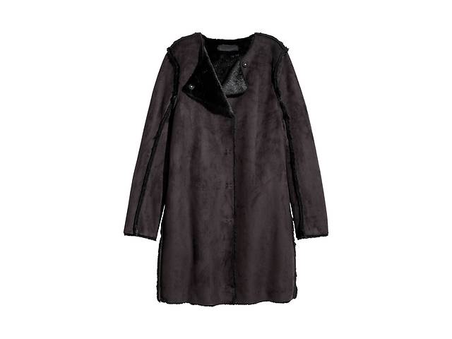 Жіноче пальто H&M 40 чорний 501588526