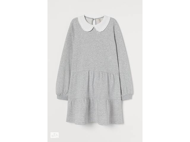 Женское платье H&M L серый меланж 1048970802
