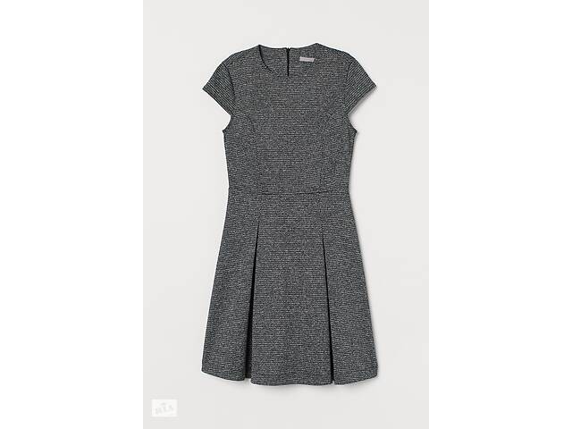 Женское платье H&M XS серый клетка 29058008020