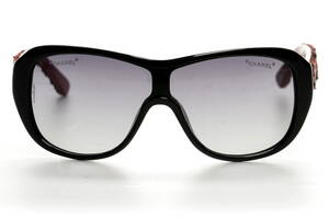 Женские брендовые очки Chanel 5242-1403 Чёрный (o4ki-9789)