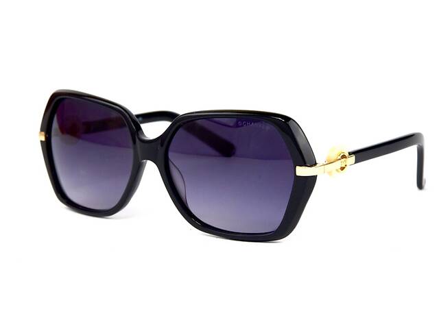 Женские брендовые очки Chanel 5610c01 Чёрный (o4ki-12312)