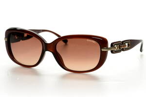 Жіночі брендові окуляри Chanel 6068c1339 Коричневий (o4ki-9791)
