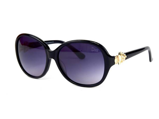 Женские брендовые очки Dior 1057sc01 Чёрный (o4ki-12376)