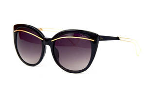 Женские брендовые очки Dior rmg/hd Черный (o4ki-11977)