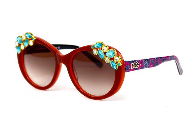Женские брендовые очки Dolce Gabbana 4287-orange Коричневый (o4ki-12188)