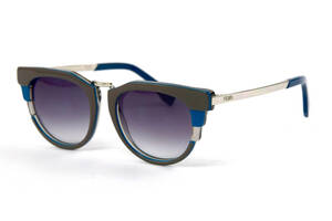 Женские брендовые очки Fendi ff0063s-grey Серый (o4ki-11829)