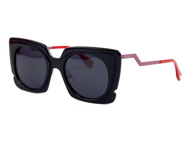 Женские брендовые очки Fendi ff0117s-red Черный (o4ki-11811)