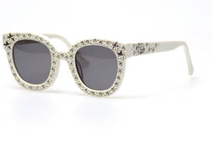 Женские брендовые очки Gucci 0116-004 Белый (o4ki-11208)