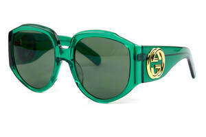 Женские брендовые очки Gucci 0151s-green Зелёный (o4ki-11761)