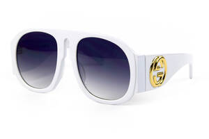 Женские брендовые очки Gucci 0152-white Белый (o4ki-11778)