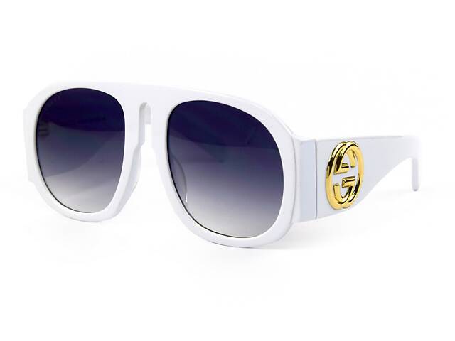 Женские брендовые очки Gucci 0152-white Белый (o4ki-11778)