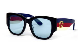 Женские брендовые очки Gucci 0276s-blue Чёрный (o4ki-12391)