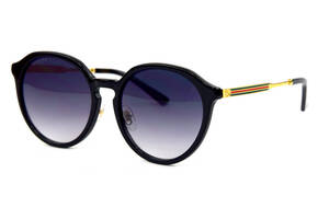 Женские брендовые очки Gucci 205sk-bl Чёрный (o4ki-11749)