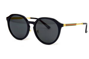 Женские брендовые очки Gucci 205sk-bl-glass Чёрный (o4ki-12333)