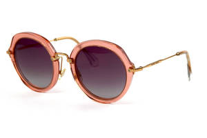 Женские брендовые очки Miu Miu 52-26-pink Розовый (o4ki-11868)