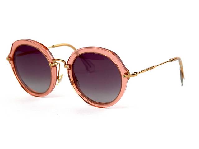 Женские брендовые очки Miu Miu 52-26-pink Розовый (o4ki-11868)