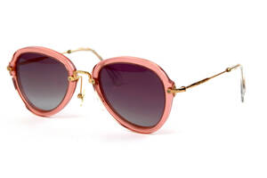 Женские брендовые очки Miu Miu 53-26-pink Розовый (o4ki-11869)