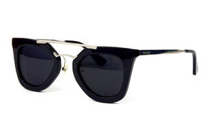 Женские брендовые очки Prada 49-26 Чёрный (o4ki-11896)